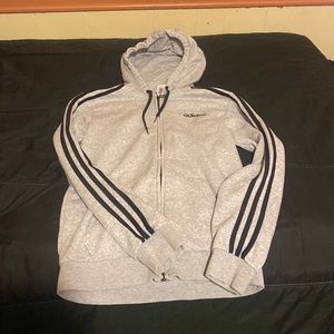 I am selling my Grey Adidas Hoodie because it doesn’t fit no more.